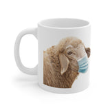 Masked sheep mug