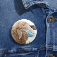 Masked sheep pin