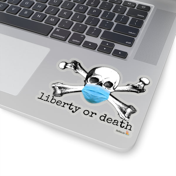 liberty or death sticker