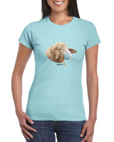 Masked sheep womens crewneck t-shirt